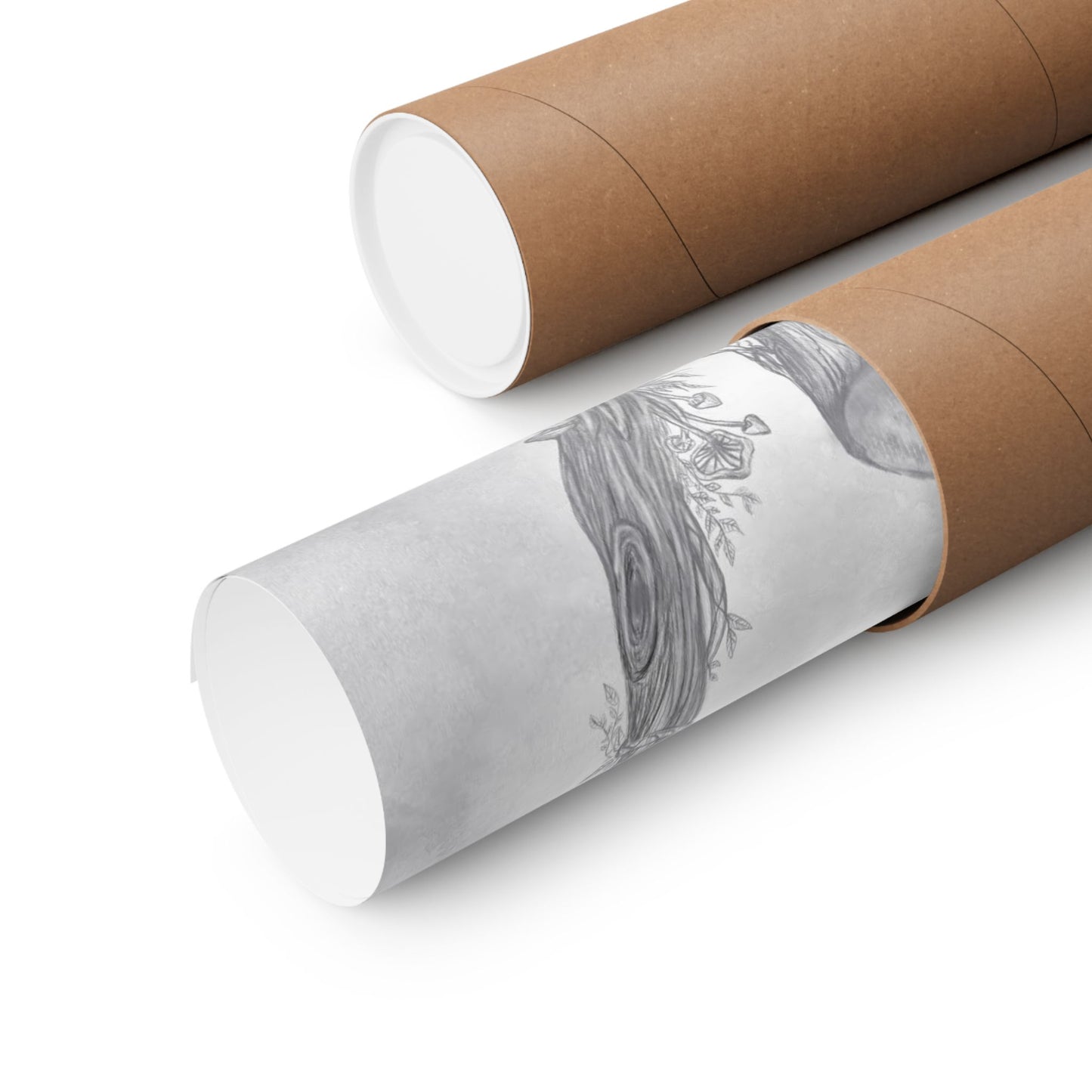 Elvish Warrior, Moon Ethereal Fantasy Art Decal “ A place we only feel love “ Poster — Matte Vertical Art Print