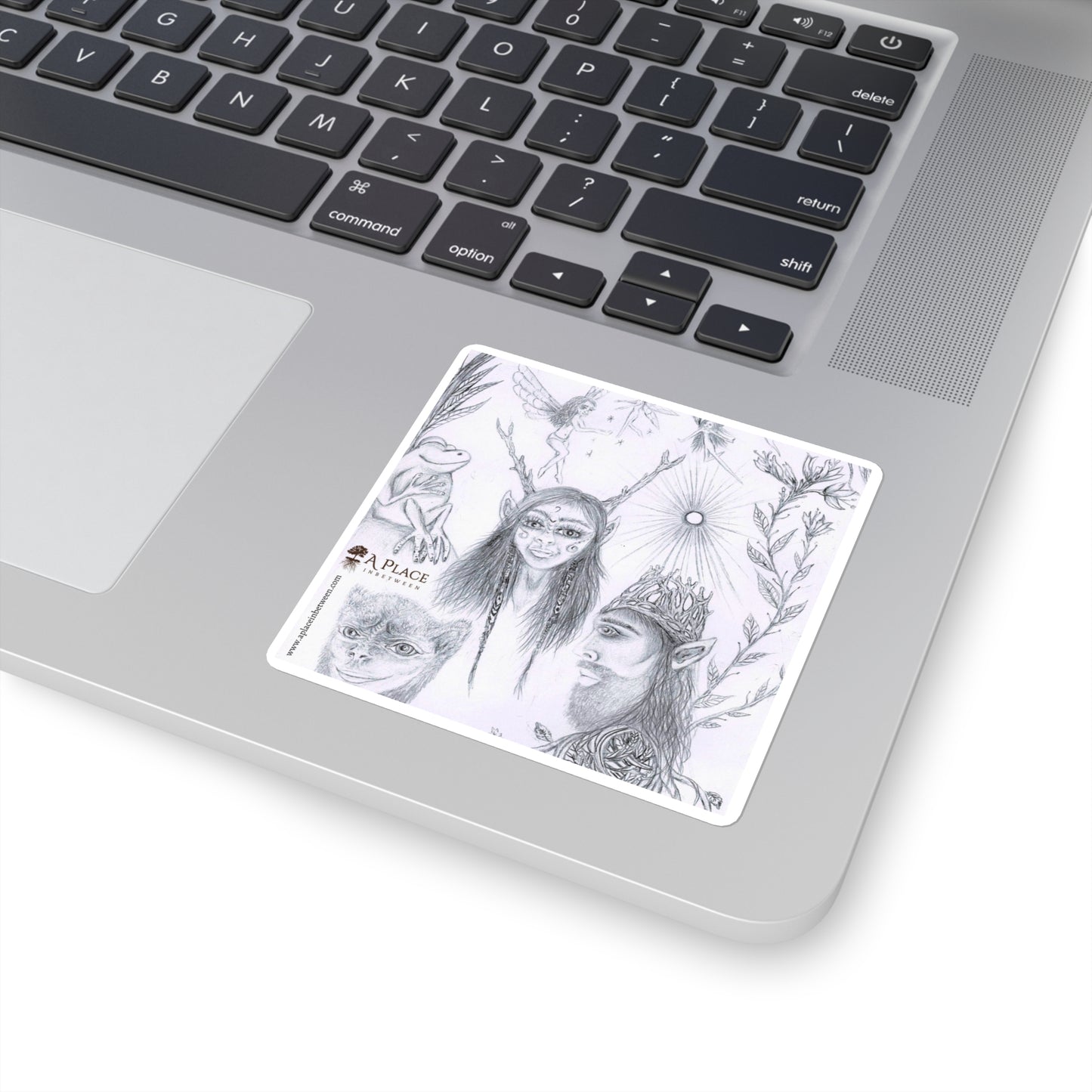 Mystical Woodland Characters Square Sticker